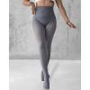 imageCHICME Womens High Waist Butt Lifting Tights 2025 Transparent Thermal Pantyhose Leggings Fleece Lined PantsGrey