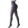 imageCHICME Womens High Waist Butt Lifting Tights 2025 Transparent Thermal Pantyhose Leggings Fleece Lined PantsGrey