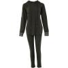 imageCHICME 2025 2 Piece Outfits for Women Ribbed Long Sleeve Shirt Pullover and Skinny Pants Set Lounge SetArmy Green