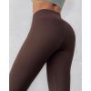 imageCHICME Fleece Lined Leggings Women 2025 Tummy Control Thermal Warm High Waisted Winter Yoga Pants with PocketsCoffee