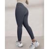 imageCHICME Fleece Lined Leggings Women 2025 Tummy Control Thermal Warm High Waisted Winter Yoga Pants with PocketsGray