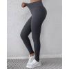 imageCHICME Fleece Lined Leggings Women 2025 Tummy Control Thermal Warm High Waisted Winter Yoga Pants with PocketsGray
