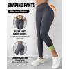 imageCHICME Fleece Lined Leggings Women 2025 Tummy Control Thermal Warm High Waisted Winter Yoga Pants with PocketsGray