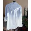 imageCHICME Womens Long Sleeve Button Down Linen Shirts Casual Ombre Blouse with Pocket for Summer