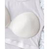 image:imageCHICME 2 Piece Built in Bra Tank Tops for Women Ribbed Tank Top Fitness Racerback Workout TopsBlack white