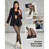 image:imageCHICME 2Pack Magic Fleece Lined Leggings Thermal Pantyhose High Waist Leggings TightsA2pack  Blackblack  Tf 40f60f