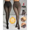 image:imageCHICME 2Pack Magic Fleece Lined Leggings Thermal Pantyhose High Waist Leggings TightsC2pack  Blackgray  Tf 40f60f
