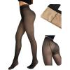 image:imageCHICME 2Pack Magic Fleece Lined Leggings Thermal Pantyhose High Waist Leggings TightsEno Fleece  Blackblack  Nf 50f70f
