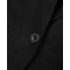 image:imageCHICME Womens Suits 2 Piece Set Notched Collar Blazer and Drawstring Pants Suits Set Casual Business OutfitsAblack