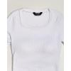 image:imageCHICME Women Seamless Builtin Bra Long Sleeve Shirts U Neck Knit TShirts Basic Tops Fall Winter OutfitsAwhite