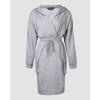 image:imageCHICME Womens Hoodie Dress Long Sleeve Wrap V Neck Drawstring Waist Pullover Casual Sweatshirt Dress with Flap Pockets