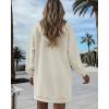 image:imageCHICME Womens Oversized Long Hoodie Dress Fall Outfits Comfrt Pullover Sweatshirt Winter ClothingApricot