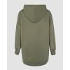 image:imageCHICME Womens Oversized Long Hoodie Dress Fall Outfits Comfrt Pullover Sweatshirt Winter ClothingArmy Green
