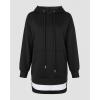 image:imageCHICME Womens Oversized Long Hoodie Dress Fall Outfits Comfrt Pullover Sweatshirt Winter ClothingBlack