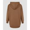 image:imageCHICME Womens Oversized Long Hoodie Dress Fall Outfits Comfrt Pullover Sweatshirt Winter ClothingBrown