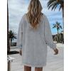 image:imageCHICME Womens Oversized Long Hoodie Dress Fall Outfits Comfrt Pullover Sweatshirt Winter ClothingGray
