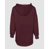 image:imageCHICME Womens Oversized Long Hoodie Dress Fall Outfits Comfrt Pullover Sweatshirt Winter ClothingWine Red
