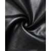 image:imageCHICME Womens Stretch Faux Leather Pants High Waist Curved Fleece Lined Tights Pants PU Leather LeggingsBlack