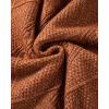 image:imageCHICME Women Round Neck Long Sleeve Sweater Cable Knit Casual Loose Fit Pullover Fall Winter SweatersBrown