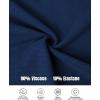 image:imageCHICME Womens Fall Long Sleeve Square Neck T Shirts with Builtin Shelf Bra Ribbed Knit Slim Fit Casual Basic TopsPurplish Blue