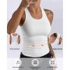 image:imageCHICME Womens Seamless Shapewear Camisole Tummy Control Tank Top for Women Slimming Body Shaper VestAwhite