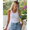 image:imageCHICME Womens Seamless Shapewear Camisole Tummy Control Tank Top for Women Slimming Body Shaper VestAwhite