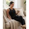 image:imageCHICME Womens Seamless Shapewear Camisole Tummy Control Tank Top for Women Slimming Body Shaper VestBblack
