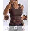 image:imageCHICME Womens Seamless Shapewear Camisole Tummy Control Tank Top for Women Slimming Body Shaper VestCoffee