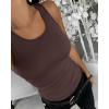 image:imageCHICME Womens Seamless Shapewear Camisole Tummy Control Tank Top for Women Slimming Body Shaper VestCoffee