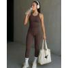 image:imageCHICME Womens Seamless Shapewear Camisole Tummy Control Tank Top for Women Slimming Body Shaper VestCoffee