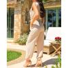 image:imageCHICME Jumpsuits for Women One Piece Outfits Summer 2026 Spring Vacation Travel Outfits Dressy Casual Cargo Tapered RomperApricot