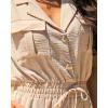 image:imageCHICME Jumpsuits for Women One Piece Outfits Summer 2026 Spring Vacation Travel Outfits Dressy Casual Cargo Tapered RomperApricot