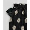 image:imageCHICME Womens 2 Piece Boho Outfit Lantern Sleeve Linen Top and Shorts Set Beach Vacation Summer OutfitsBlack