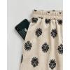 image:imageCHICME Womens 2 Piece Boho Outfit Lantern Sleeve Linen Top and Shorts Set Beach Vacation Summer OutfitsCapricot