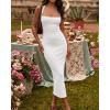 image:imageCHICME Womens Sexy Dress Midi Ribbed Sleeveless Criss Cross Straps Backless Summer Club Party Wedding Guest DressesWhite