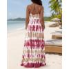 image:imageCHICME Womens Sleeveless Nightgown Soft Comfy Long Nightgown Pajama Lounge Dress with PocketsDark Red