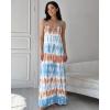 image:imageCHICME Womens Sleeveless Nightgown Soft Comfy Long Nightgown Pajama Lounge Dress with PocketsLighted Blue