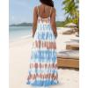 image:imageCHICME Womens Sleeveless Nightgown Soft Comfy Long Nightgown Pajama Lounge Dress with PocketsLighted Blue