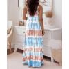 image:imageCHICME Womens Sleeveless Nightgown Soft Comfy Long Nightgown Pajama Lounge Dress with PocketsLighted Blue