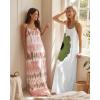 image:imageCHICME Womens Sleeveless Nightgown Soft Comfy Long Nightgown Pajama Lounge Dress with PocketsPink