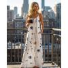 image:imageCHICME Womens Sleeveless Nightgown Soft Comfy Long Nightgown Pajama Lounge Dress with PocketsWhite
