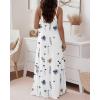 image:imageCHICME Womens Sleeveless Nightgown Soft Comfy Long Nightgown Pajama Lounge Dress with PocketsWhite