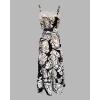image:imageCHICME Summer Dresses for Women 2026 Sleeveless Casual Boho Maxi Dress Square Neck Cut Out Floral A Line DressAblack