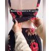 image:imageCHICME Summer Dresses for Women 2026 Sleeveless Casual Boho Maxi Dress Square Neck Cut Out Floral A Line DressBfloral Black