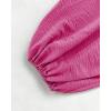 image:imageCHICME Women Summer 2 Piece Outfits Off Shoulder Top Flowy Wide Leg Pants Set Vacation Travel Airport OutfitsJhot Pink