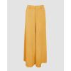 image:imageCHICME Women Summer 2 Piece Outfits Off Shoulder Top Flowy Wide Leg Pants Set Vacation Travel Airport OutfitsKdark Yellow