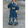 image:imageCHICME Women Summer 2 Piece Outfits Off Shoulder Top Flowy Wide Leg Pants Set Vacation Travel Airport OutfitsPurplish Blue