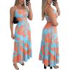 image:imageCHICME Summer Dresses for Women 2026 Sleeveless Casual Boho Maxi Dress Square Neck Cut Out Floral A Line DressCfloral Blue