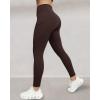 image:imageCHICME Fleece Lined Leggings Women Tummy Control Thermal Warm High Waisted Winter Yoga Pants with PocketsBrownwith Pocket