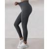 image:imageCHICME Fleece Lined Leggings Women Tummy Control Thermal Warm High Waisted Winter Yoga Pants with PocketsDark Greywith Pocket